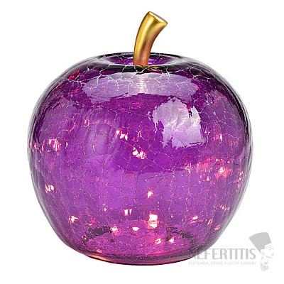 Christmas decoration glowing Apple Dark purple