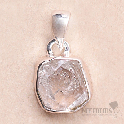 Herkimer diamant prívesok striebro Ag 925 LOT102