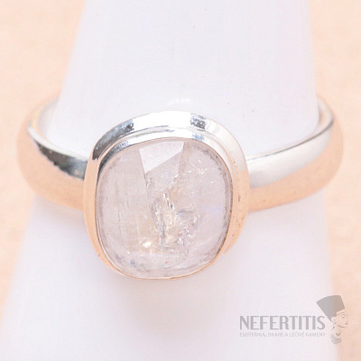 Moonstone rainbow ring silver Ag 925 10262