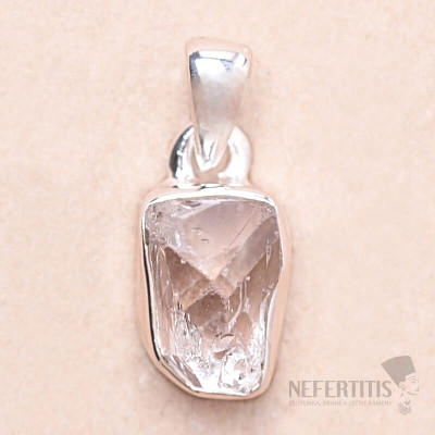 Herkimer diamant prívesok striebro Ag 925 LOT109