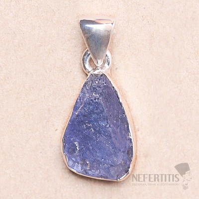 Tanzanite raw pendant silver Ag 925 LOT114