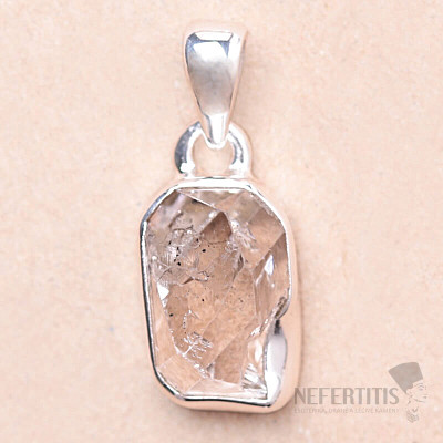 Herkimer diamant prívesok striebro Ag 925 LOT123