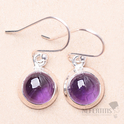 Amethyst earrings silver Ag 925 E1308