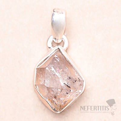 Herkimer diamond pendant silver Ag 925 LOT134