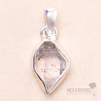 Herkimer diamond pendant silver Ag 925 LOT136