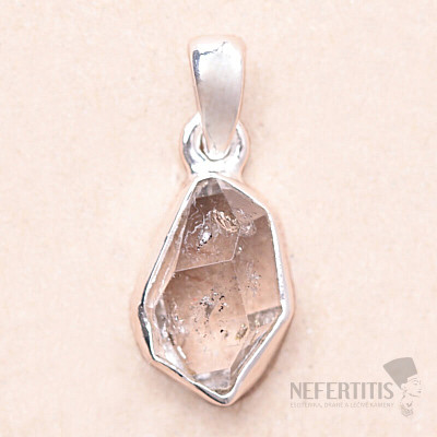 Herkimer diamond pendant silver Ag 925 LOT138