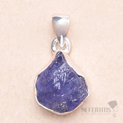 Tanzanite raw pendant silver Ag 925 LOT140