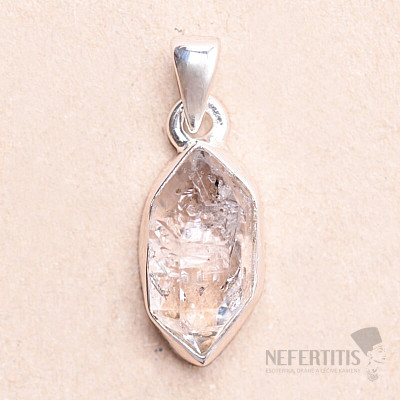 Herkimer diamond pendant silver Ag 925 LOT144