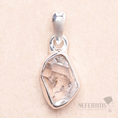 Herkimer diamond pendant silver Ag 925 LOT146