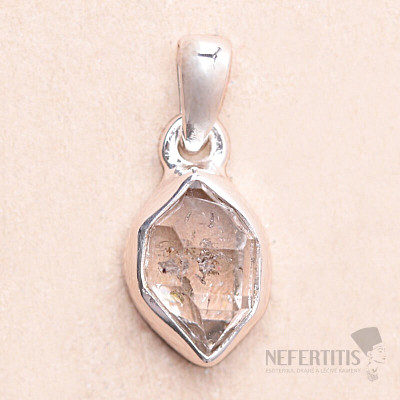 Herkimer diamond pendant silver Ag 925 LOT147