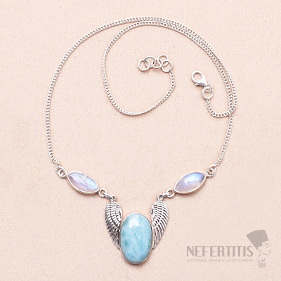 Larimar necklace silver Ag 925 N17