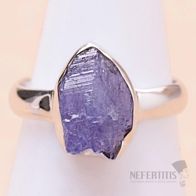 Tanzanite raw ring silver Ag 925 LOT173