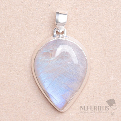 Moonstone rainbow pendant silver Ag 925 P1769