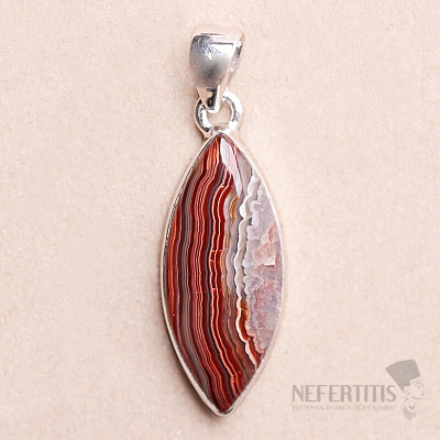 Agate lacy Laguna Lace pendant silver Ag 925 P1910