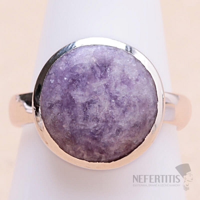 Lepidolite ring silver Ag 925 R221