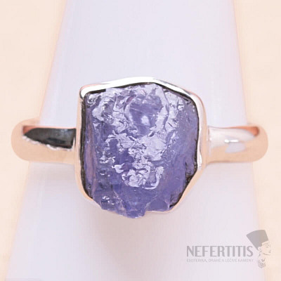 Tanzanite raw ring silver Ag 925 LOT254