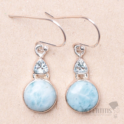 Larimar Ohrringe Silber Ag 925 E2591