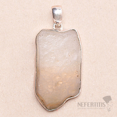 Libyan desert glass pendant silver Ag 925 P261