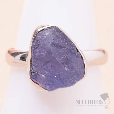 Tanzanite raw ring silver Ag 925 LOT268