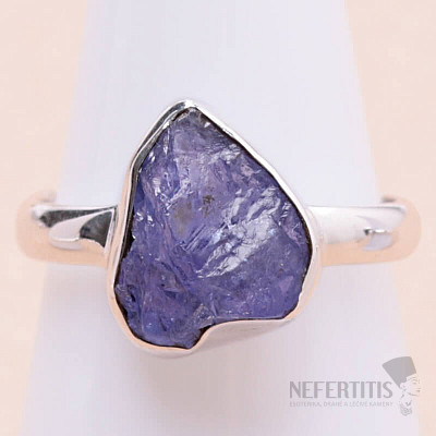 Tanzanite raw ring silver Ag 925 LOT281