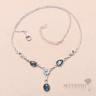 Labradorite necklace silver Ag 925 28270