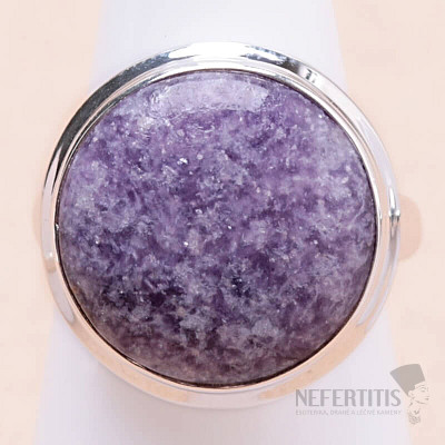 Lepidolite ring silver Ag 925 R285