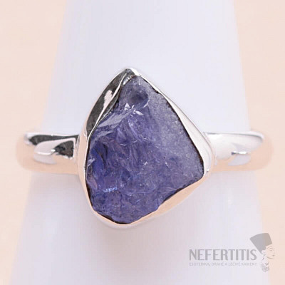 Tanzanite raw ring silver Ag 925 LOT285