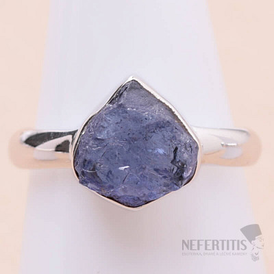 Tanzanite raw ring silver Ag 925 LOT294