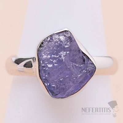 Tanzanite raw ring silver Ag 925 LOT295