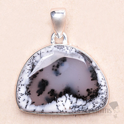 Opal dendritic pendant silver Ag 925 P2997