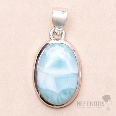 Larimar přívěsek stříbro Ag 925 P3046