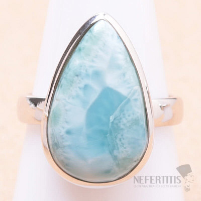 Larimar prsteň striebro Ag 925 LOT306