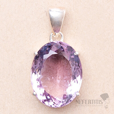 Amethyst Rose de France Anhänger Silber Ag 925 P320