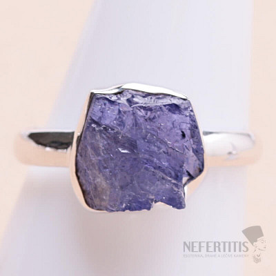 Tanzanite raw ring silver Ag 925 LOT326