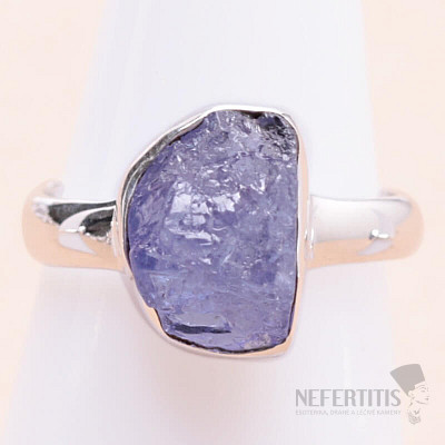 Tanzanite raw ring silver Ag 925 LOT330