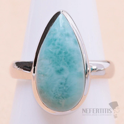 Larimar prsteň striebro Ag 925 LOT336