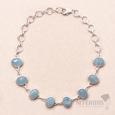 Aquamarine bracelet silver Ag 925 B34