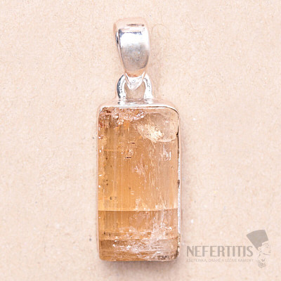 Topaz Gold Imperial Crystal Pendant Ag 925 P343