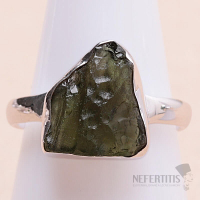 Moldavite silver ring Ag 925 R343