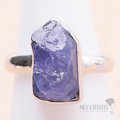 Tanzanite raw ring silver Ag 925 LOT344