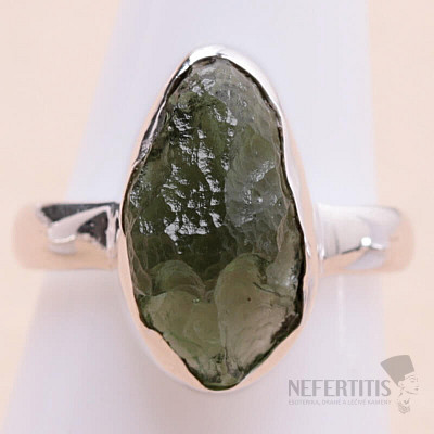 Moldavite silver ring Ag 925 R351