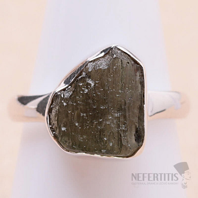 Moldavite silver ring Ag 925 R352