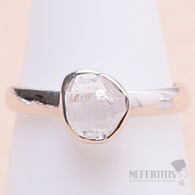 Herkimer diamond ring silver Ag 925 R3548