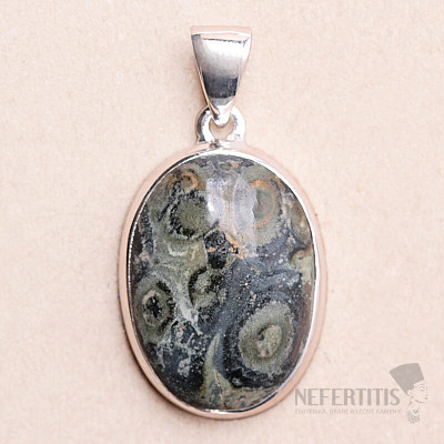 Jasper kambaba pendant silver Ag 925 P355