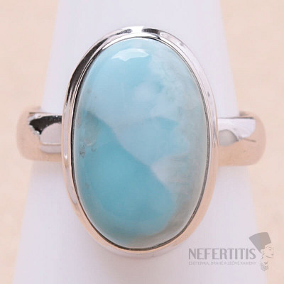 Larimar prsteň striebro Ag 925 LOT356