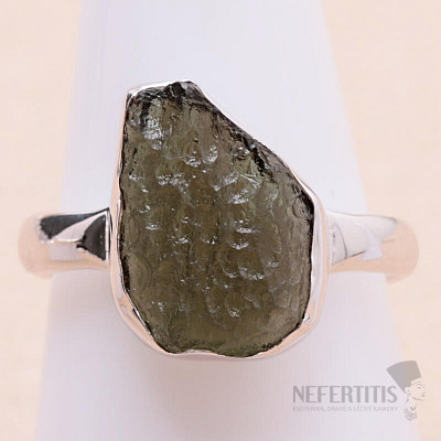 Moldavite silver ring Ag 925 R357