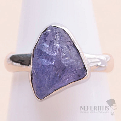 Tanzanite raw ring silver Ag 925 LOT372