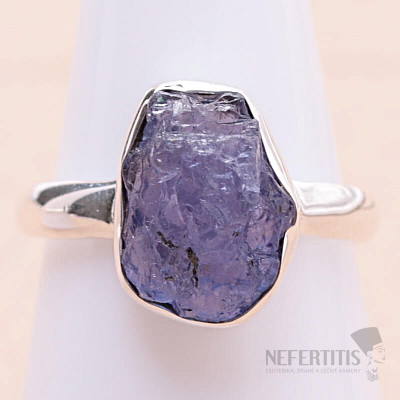 Tanzanite raw ring silver Ag 925 LOT375