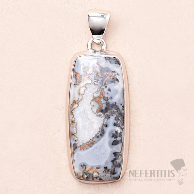 Indonesian Maligano jasper pendant silver Ag 925 P378