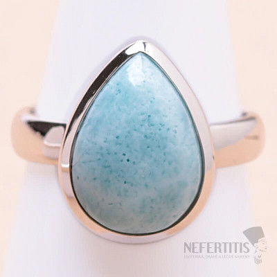 Larimar prsteň striebro Ag 925 R3967